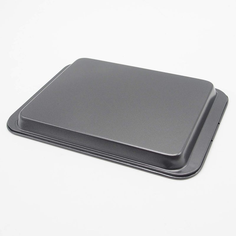 HYTK Small Baking Sheet Nonstick 9.45 X 7.09 Inch (Inner 7.5x6), 8 Inch Mini Cookie Tray Toaster Conventional Oven Pan No Warp No Rust Magnetic Bakeware for 1 to 2 person 2 Pack - Image 5